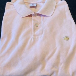 Brooks Brothers Pink Short Sleeve Polo Size L